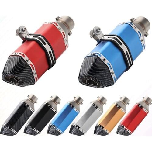 Motorcycle Exhaust Muffler DB Killer 36MM 51MM 61MM Stainless Steel&Carbon Fiber For Hyosung Husqvarna ATV Dirt Pit Bike