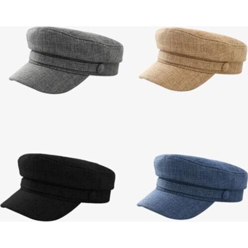 YIPAN003 New solid women casual cotton beret cap Cruved visor hats Autumn girl outdoor octagonal hat gorros