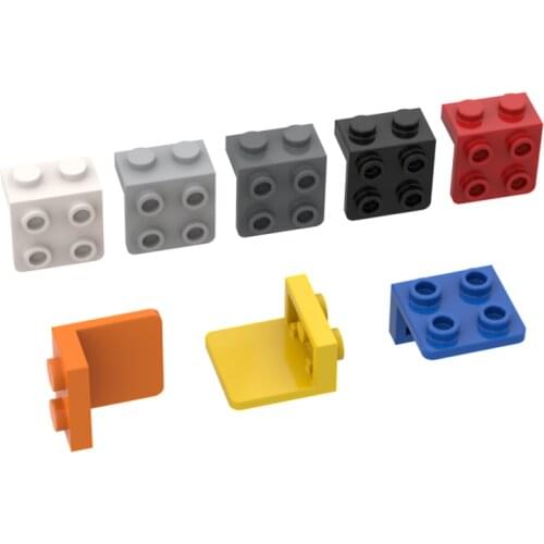 10PCS Building Blocks 21712 44728 1x2-2x2 Studs High-Tech Bricks Assembles Particles DIY Education Parts Toy For Children Gifts