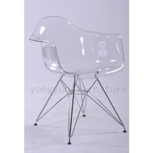 Living Room Furniture for Home Table Casual Plastic dining chairs negotiation table and contracted transparent leisure chairs