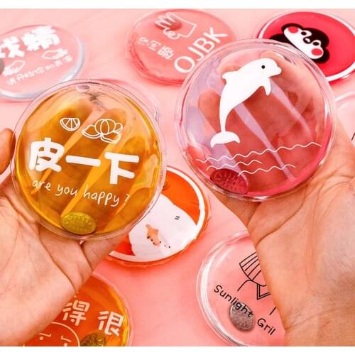 Cute Cartoon Portable Round Hand Warmer Reusable Small Instant Heat Pad Outdoor VC