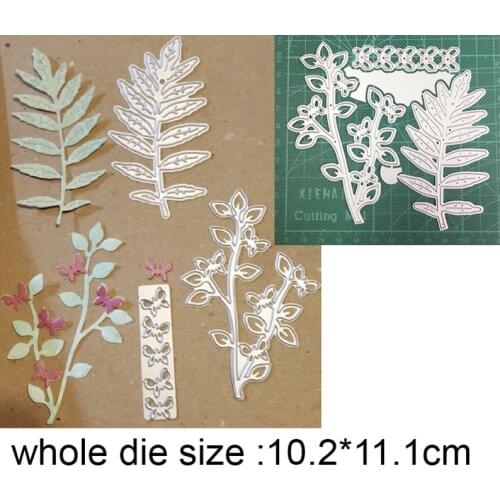 Wildflower Leafy Branch New 2021 Metal Cutting Dies for Scrapbooking Paper and Card Making Decorative Embossing Dies Craft dies