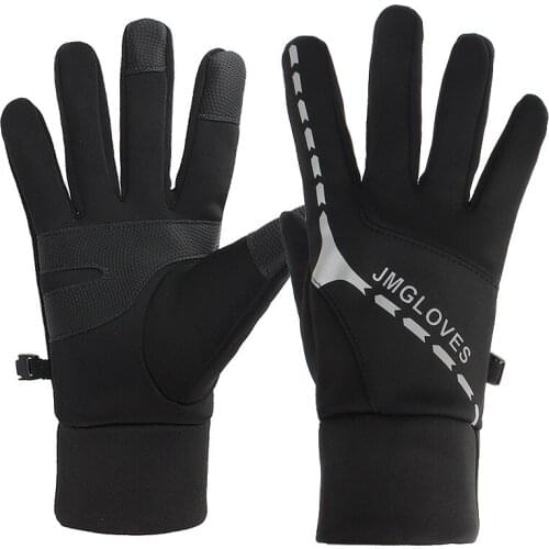 New Mens Winter Plus Velvet Warm Gloves for Cycling, Skiing, Fishing and Touch Screen Sports Full Finger Gloves