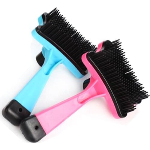 Dog Hair Comb Dog Grooming Massage Brush Pet Slicker Remover Brush Tool Cat Dog Hair Finishing Cleaning Supplies For Dogs Cats