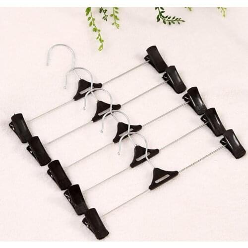 1PC Durable Hangers For Clothes Pants Non-slip Clothes Trousers Drying Rack With Clip Clothing Holder Closet Storage Organizer