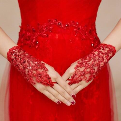 Wowbridal Wedding Lace Gloves