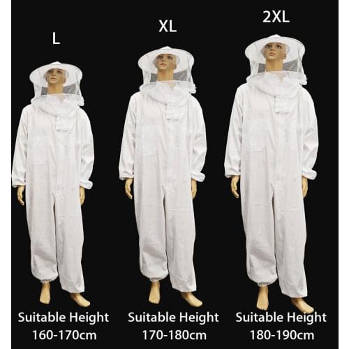 Beekeepers Protective Clothing Professional Ventilated Full Body Bee Keeping Suit Bee Protection Beekeeping Suit Safty Veil Hat