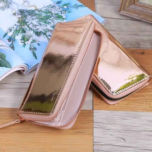 2019 Fashion Wallet Women Laser Holography Wallets Female Clutch Bag Zipper Coin Purse ID Card Holder Slim Wallet Phone Pocket