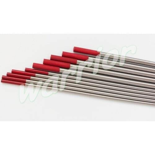 1.6mm/ 2.4mm*150mm Red Tips WT20 2% Thoriated Tungsten Electrodes For TIG Welding (1/16" 3/32"*6")