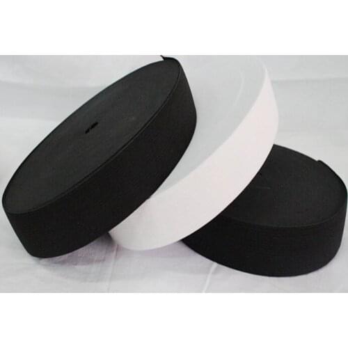 10yards 16-85mm DIY Thick Keep Fit Elastic Ribbon Belt White And Black Highest Nylon Band Elastic Sewing Garment Accessories