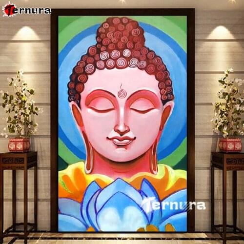 Diamond Painting Rhinestone 5D DIY Diamond Embroidery Religious buddha statue Cross Stitch diamond Mosaic Sale decoration large