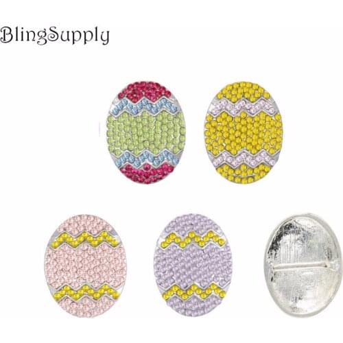 Free shipping 22X17mm egg rhinestone button with 3/8"slider 50PCS (BTN-5411)