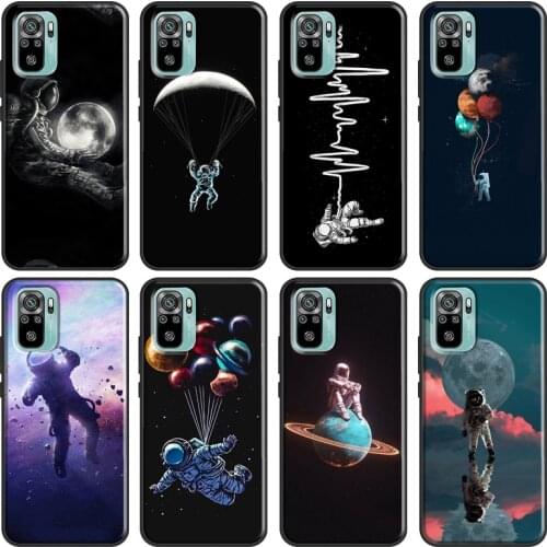 Space Moon Astronaut Aesthetic Cover For Redmi 9 9A 9C 9T 7A 8A For Xiaomi Redmi Note 8 Pro 9S 8T Note 7 9 10 Pro Case
