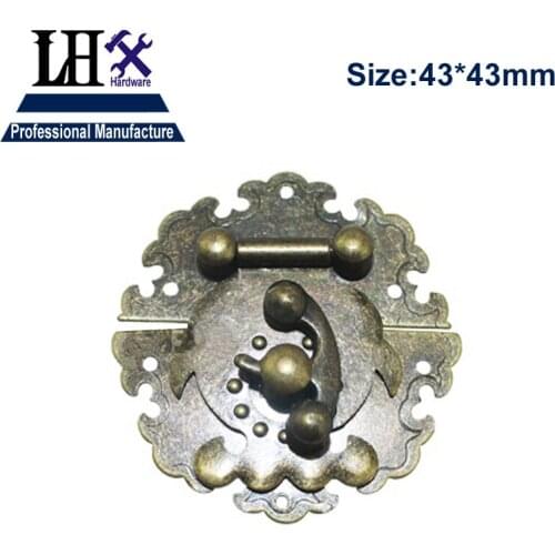 CYP149 2pcs/lot Antique Zinc Alloy Lace Hasp Lock Jewelry Gift Box Wood Case Furniture Hardware Decorative Protector