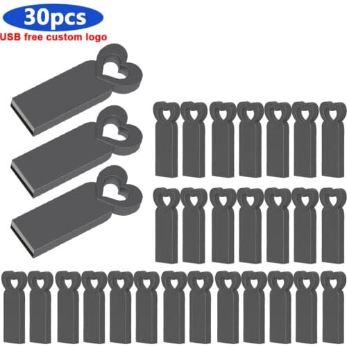 Bulk 30pcs free Custom logo usb 2.0 128GB 64GB 32GB16GB high speed memory Flash USB Flash Drive disk usb stick Waterproof