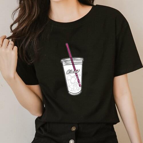 Unisex short sleeve Print Casual Tee Cute T-shirt Harajuku Street Trend Culture Fashion T-shirt Women T-shirt Free Shipping