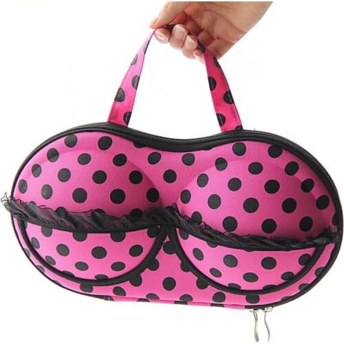 Pressure-proof Bra Case Cosmetic Underwear Organizer Lingerie Bra Travel Bag Zip Cases Clothes Bra Cloth art Pouch Suitcase