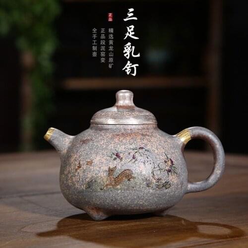 Ore qing period of firewood labor king town three foot nails pot countries learn all hand a undertakes the teapot