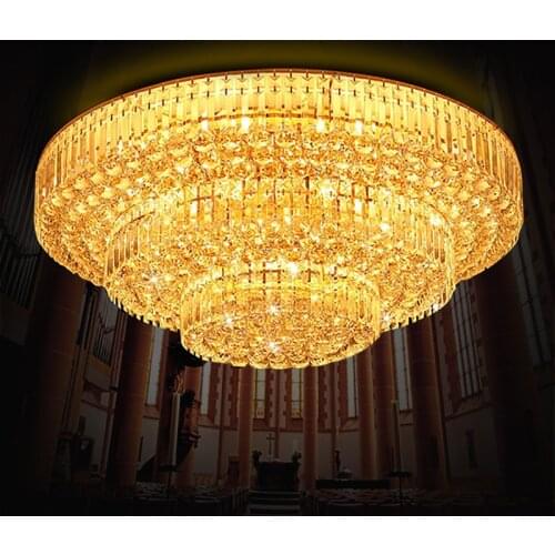 Crystal lights living room lights round modern simple LED crystal ceiling lamp cornucopia lamps for bedroom lighting fixture
