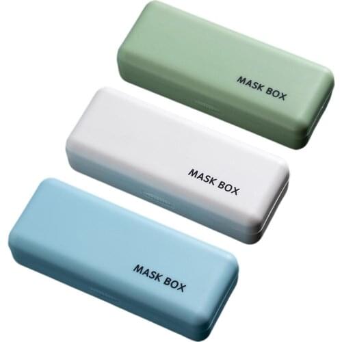 Wonderlife Mask Storage Box PP Portable Waterproof Hygienic Mask Holder Storage Organizer Dustproof Face Mask Case Container