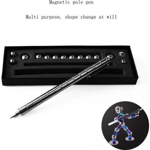 Magnetic pen Magnetic Polar Pen Metal Magnet Modular Think Ink Toy Stress Fidgets Antistress Focus Hands Touch Pen Erasable Pen