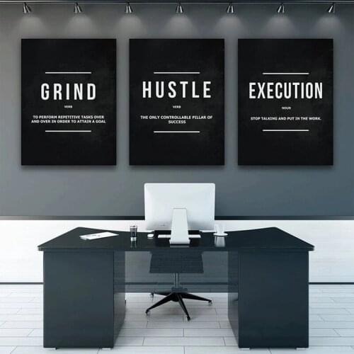 Success Motivational Posters and Prints Office Entrepreneur Inspirational Canvas Paintings Art Pictures Home Hanging Decoration