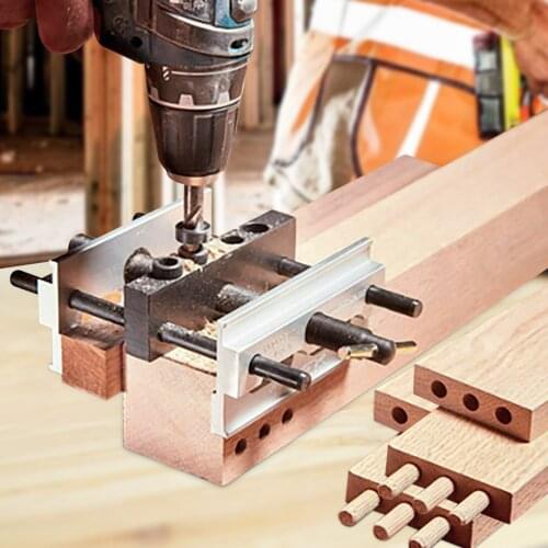 7Pcs Woodworking Hole Ji g Kit Screw Dowel Drill Guide Screw Joint Puncher Tool For drill holes Imperial/Metric Doweling Jig Kit