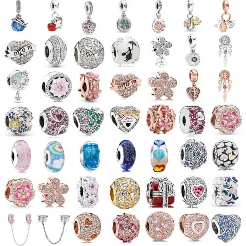 2021 New tree of life dream catcher cute colorful sky suitable for original Pandora ladies jewelry gifts