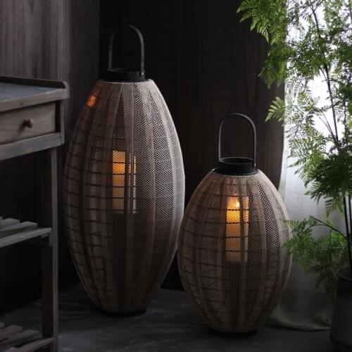 SAFEBET Decorative Wooden Candlesticks
