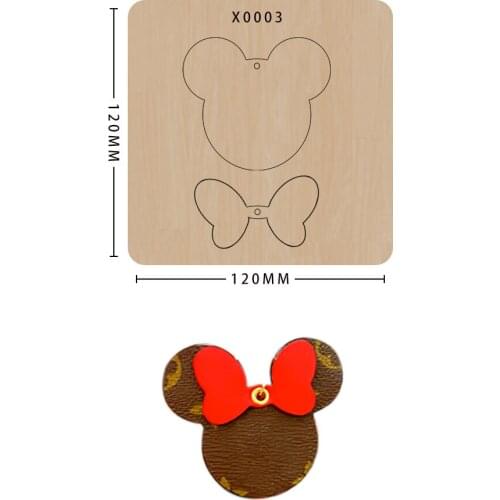 Diy craft leather stamp metal cuts dies Keychain pendant pendant cartoon shape cutting knife mold Suitable for big shot machines