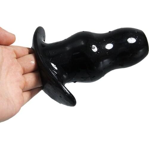 Silicone Hollow Dildo Butt Anal Plug Expanding For Women Men Prostate Massager Anal Dilator Buttplug Stimulator Products