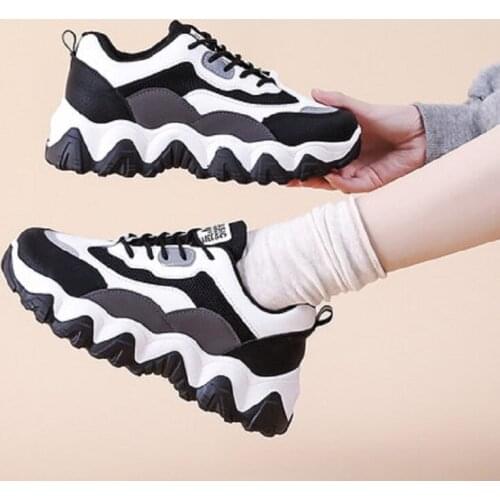 Sports white shoes womens shoes autumn 2020 new fashion all-match student thick-soled increased casual shoes