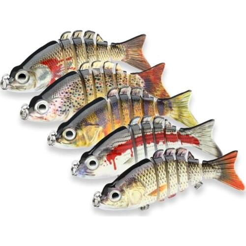 Lixada 85cm 11g Sinking Wobblers 6Segments Fishing Lures Multi Jointed Swimbait Hard Bait Fishing Tackle For Bass Isca Crankbait