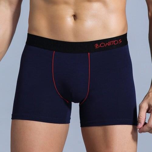 Dark Blue Man Underwear Sexy Boxers Cotton For Mens Panties Fashion Gay Boxershorts Male Shorts Underpants Calecon Wholesale