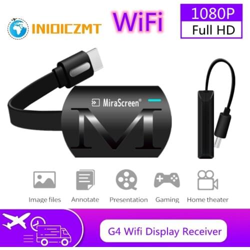 GRWIBEOU G4 TV stick Wifi Display Receiver DLNA Miracast Airplay Mirror Screen HDMI-compatible Android IOS Mirascreen Dongle