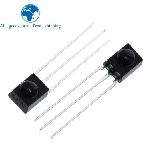 TZT High Quality 5Pcs/lot IR Receiver 38 kHz Remote Infrared Module TSOP4838 DIP-3