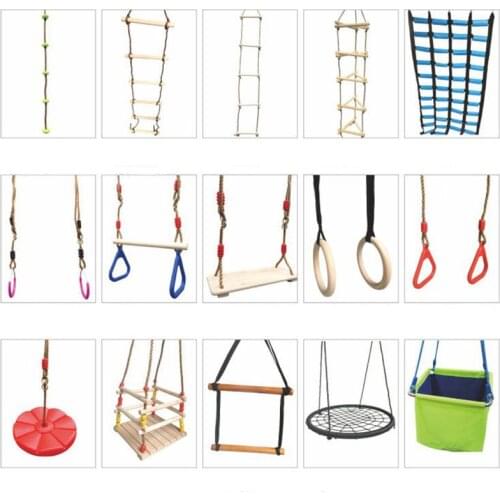 Outdoor Climbing Ropes Garden Training Toys Swing Disc Garden Playground Backyard Indoor Swing Games Children Fitness Toys