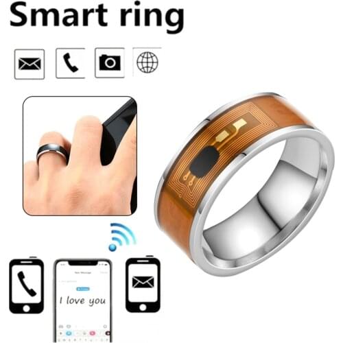 NFC Smart Ring Multifunctional Stainless Steel Waterproof Intelligent Digital Technology Ring High-end Gifts Fashion Jewelry
