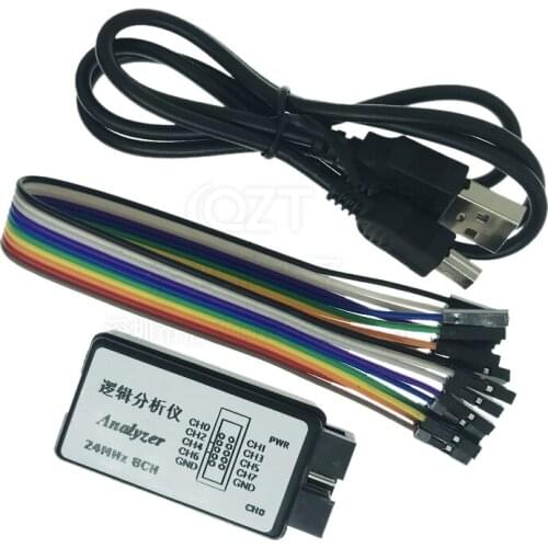 USB Logic Analyzer 24MHz 8 Channel 24M/seconds Logic Analyzer Debugger For ARM FPGA Logic Analyzer Logic 24M 8CH