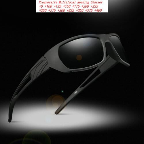 Oversized Progressive Multifocal Glasses Men Transition Sunglasses Photochromic Presbyopia Diopters Sports Reading Glasses NX