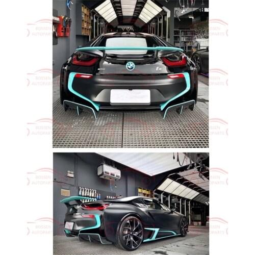 Carbon fiber rear diffuser for BMW I8 carbon fiber rear lip for BMW I8 2014-2019 carbon fiber rear chin low spoiler