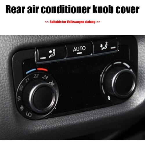 Rear A/C Knob Covering For Volkswagen Sharan Air Conditioning Knob AC Heater Climate Control Knob ABS+PC Panel Switch Buttons
