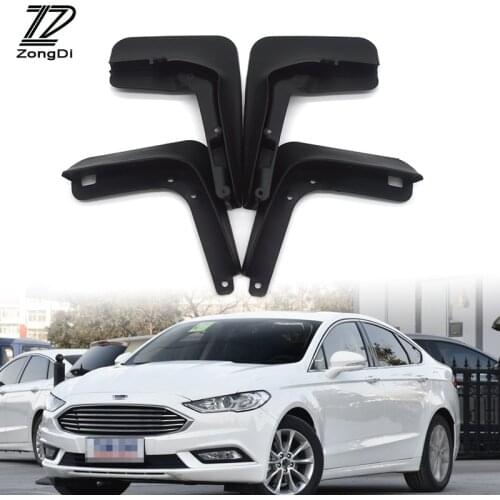 ZD Car Mudflaps Fit For 2013 2014 2015 2016 2017 Ford Fusion Mondeo Molded Mudflap Accessories Front Rear Mudguards fenders