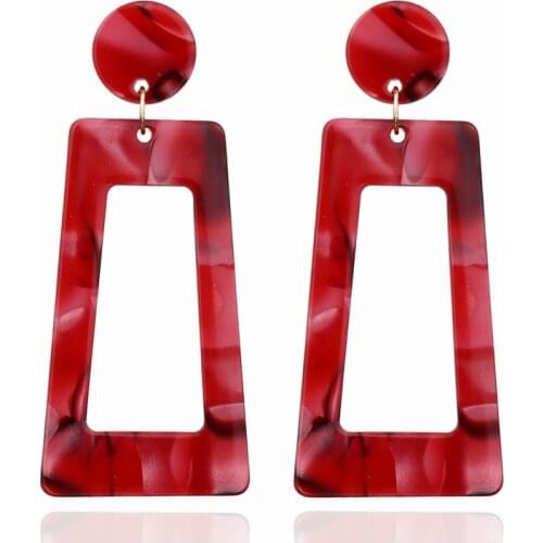 2020 Fashion New Earrings Temperament Sweet Leopard Acetate Plate Acrylic Female Earrings Wholesale Sales Women Earring Marvel