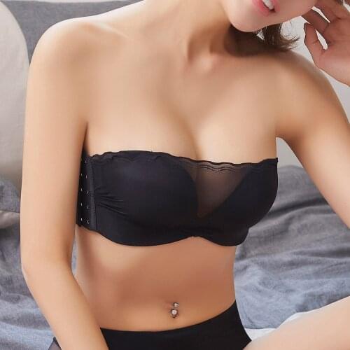 Womens Push Up Bra Wireless Comfortable Lace Sexy Lingerie Padded Brassiere BH Top Party Size A B C Cup