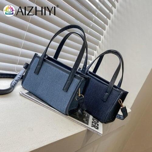 2021 Vintage Women PU Leather Canvas Soft Women Designer Handbag Crossbody Bag Ladies Pure Colro Shoulder Bags