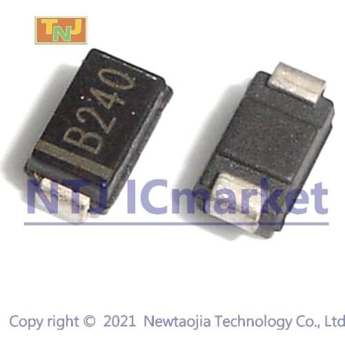 50 PCS B240A-13-F DO-214AC B240 SMA SURFACE MOUNT SCHOTTKY BARRIER RECTIFIERS