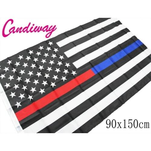 90 x 150cm American Red And Blue Bars Flags USA Flag United States Stars Stripes Home Decoration Souvenir NN116
