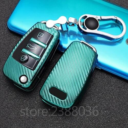 Audi Key Fob Cover Case Premium Soft TPU 360 Degree Entire Protection Key Shell For Audi A1 A3 A6 Q2 Q3 Q7 TT TTS R8 S3 S6 RS3
