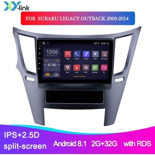 Android 8.1 car multimedia player gps navigation system FOR Subaru Legacy Outback 2009-2014 radio accessories bt RDS no 2 din